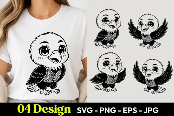 Baby Owl Cartoon SVG PNG