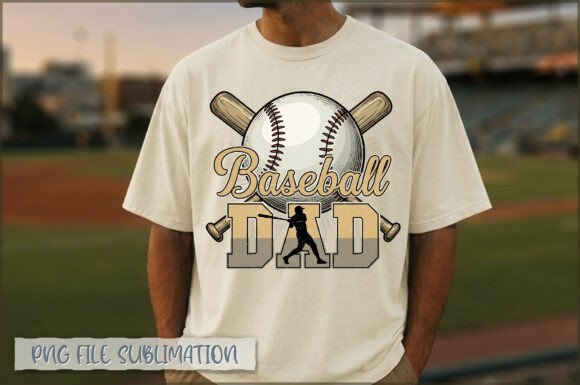 Baseball Dad PNG, Father’s Day Gift