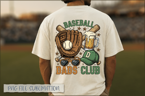 Baseball Dads Club PNG & Baseball Dad PNG: Practical Sublimation Assets for Father’s Day Projects