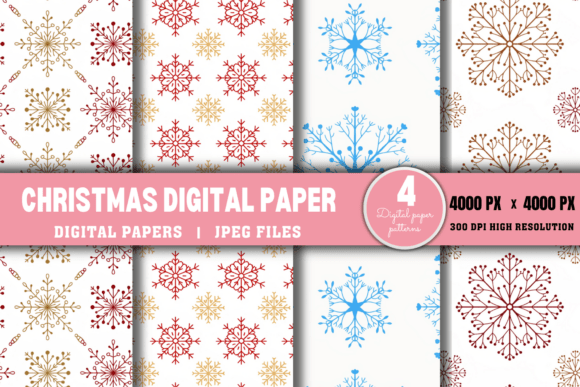 Christmas Digital Paper: High-Resolution JPGs That Elevate Every Holiday Project