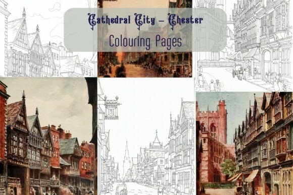 Colouring Pages Chester Old Times