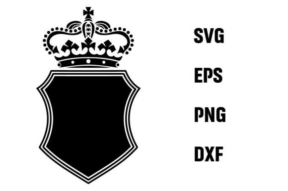 Crown Shield Monogram SVG – Royal Crest