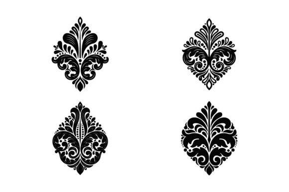 Damask Ornament SVG Bundle