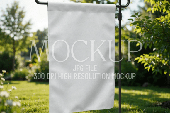 Elevate Your Design Presentations with a Garden Flag Mockup