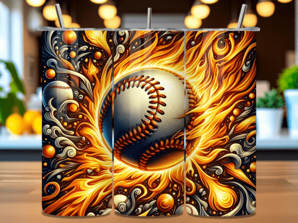 Fire Baseball Sports Tumbler Wrap PNG: A Practical Guide for Sublimation Designers