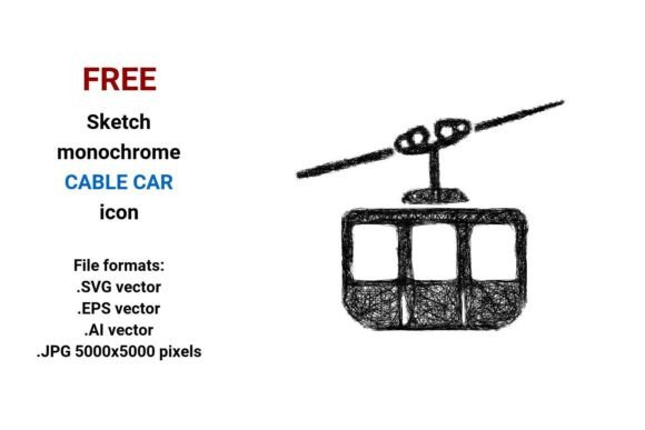 FREE Sketch Cable Car Icon: A Strategic Asset for Clear, Scalable Visual Communication