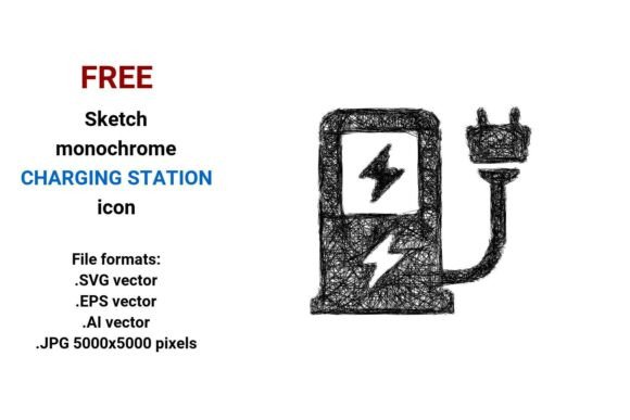 FREE Sketch Charging Station Icon