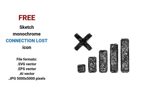 FREE Sketch Connection Lost Icon: A Strategic Asset for Clear, Human-Centered Interfaces