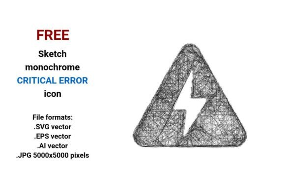FREE Sketch Critical Error Icon