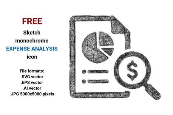 FREE Sketch Expense Analysis Icon