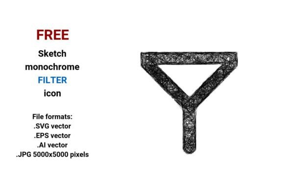 FREE Sketch Filter Icon for Clean, Scalable Design