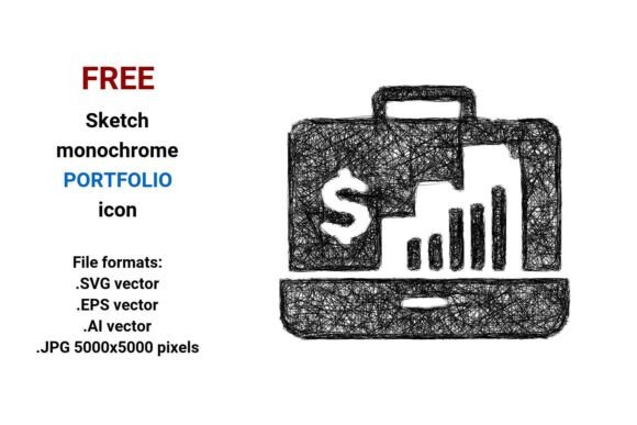 FREE Sketch Portfolio Icon: A Strategic Design Asset for Clarity and Communication