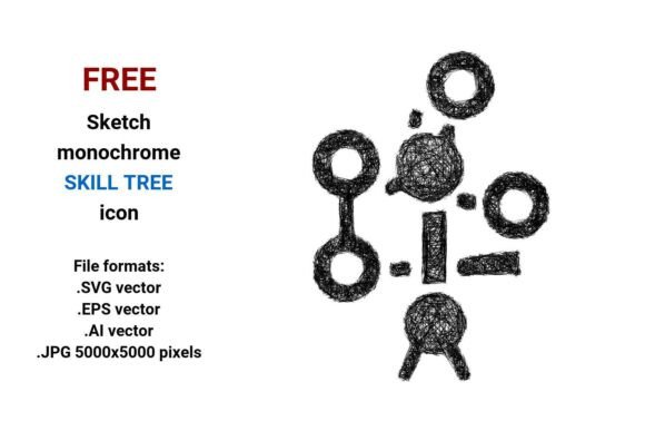 FREE Sketch Skill Tree Icon