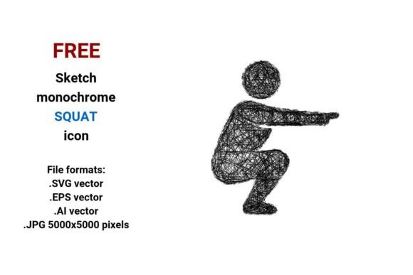FREE Sketch Squat Icon: A Practical, Scalable Asset for Fitness Design and Digital Workflows