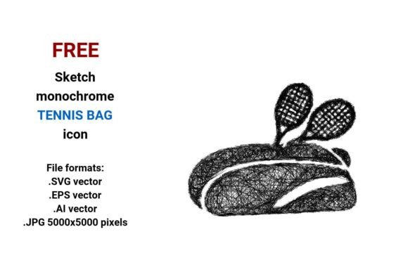 Free Sketch Tennis Bag Icon: Scalable Vector Resources for Designers & Developers
