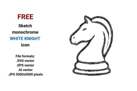 FREE Sketch White Knight Icon