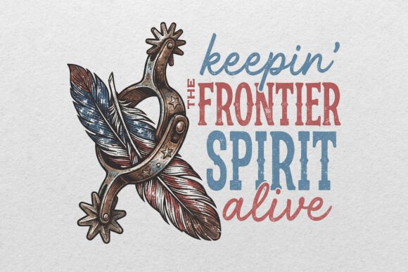 Frontier Spirit Western PNG Design