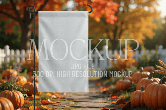 Halloween Garden Flag Mockup: A Clean, Modern Way to Showcase Your Designs