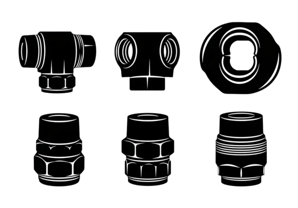 Plumbing Fittings Clipart Vector