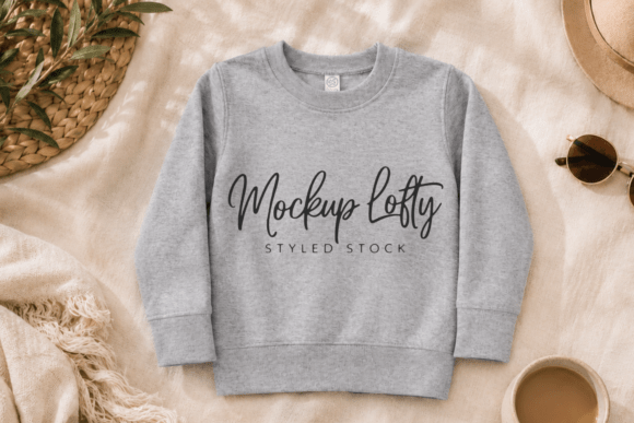 Rabbit Skins Toddler Sweatshirt Mockup