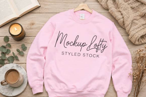 Valentine Sweatshirt Gildan 18000 Mockup