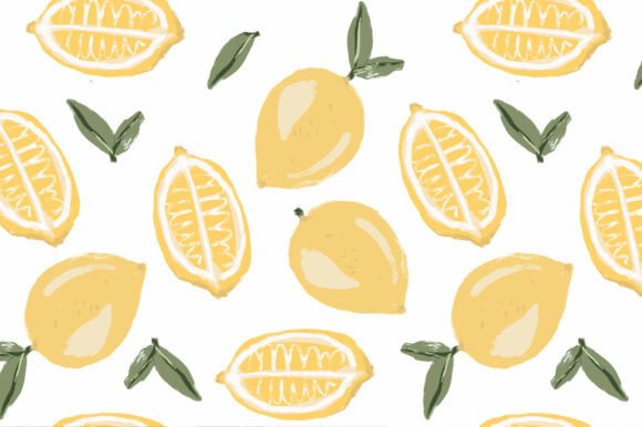 Vibrant Lemon Seamless Pattern: A Fresh, Versatile Design for Creative Projects